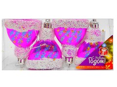 26803 [35-0017]ШАПОЧКА 70ММ БЛЕСТЯЩАЯ 4ШТ 1ЦВ ПРОЗРАЧНАЯ КОРОБКА