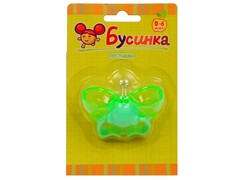 Пустышка-ракушка, силиконовый сосок 0-6 мес 404БУС0-6