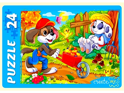 МАКСИ-ПАЗЛЫ 24 элемента. ЗАБАВНЫЕ ЩЕНКИ