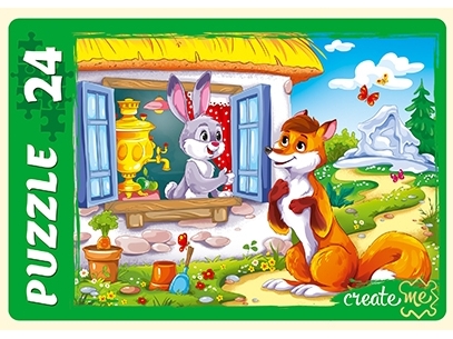 МАКСИ-ПАЗЛЫ 24 элемента. ЗАЮШКИНА ИЗБУШКА