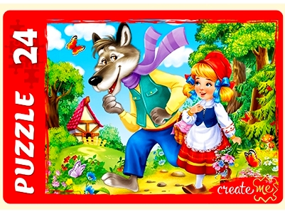 МАКСИ-ПАЗЛЫ 24 элемента. СКАЗКА О КРАСНОЙ ШАПОЧКЕ