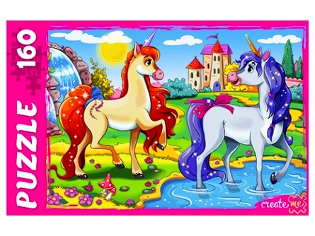 ПАЗЛЫ 160 элементов. ЕДИНОРОГИ-4