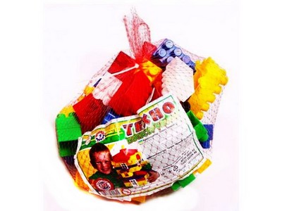 Конструктор Техно 39 эл. в сетке