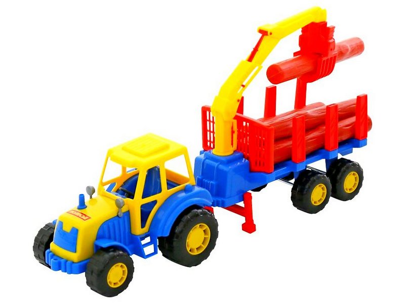 Трактор "Мастер" с полуприцепом-лесовозом