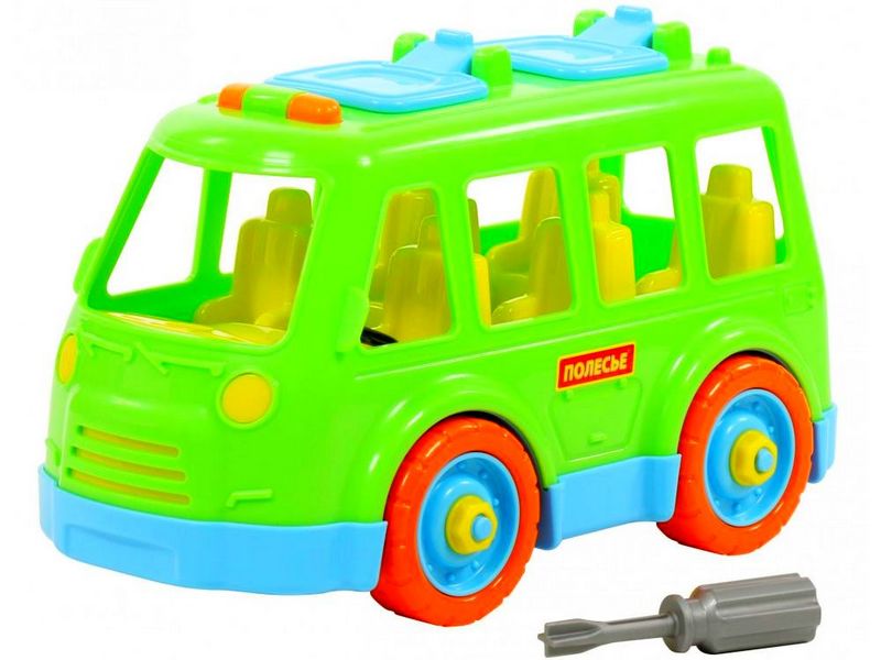 Конструктор-транспорт "Автобус" 26 эл. в сеточке