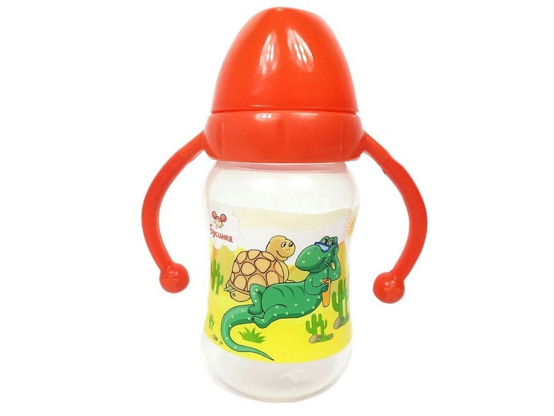 Поильник-непроливайка с силиконовым носиком и ручками 250 мл 1922
