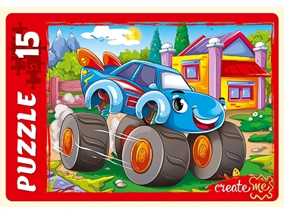 МАКСИ-ПАЗЛЫ 15 элементов. СИНИЙ ДЖИП