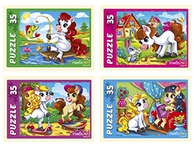 ПАЗЛЫ 35 элементов. УДИВИТЕЛЬНЫЕ ПОНИ кратно 32