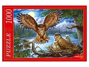 ПАЗЛЫ 1000 элементов. СОВЫ
