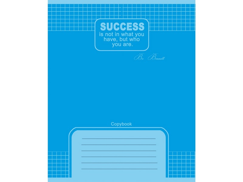 Тетрадь 48л КЛЕТКА ГОЛУБАЯ (цвет. мел. обл.)