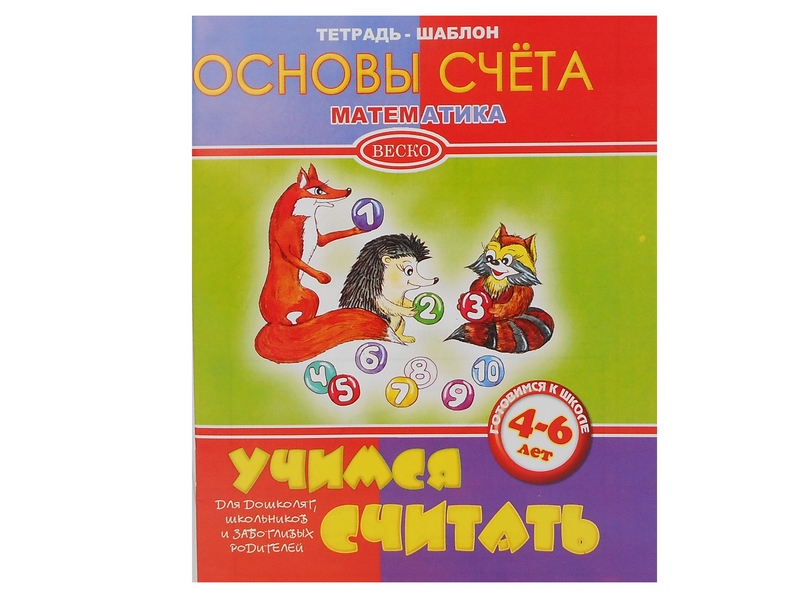 Учебное пособие. Тетрадь-шаблон А5. Основы счета. Математика. Готовимся к школе 4-6 лет