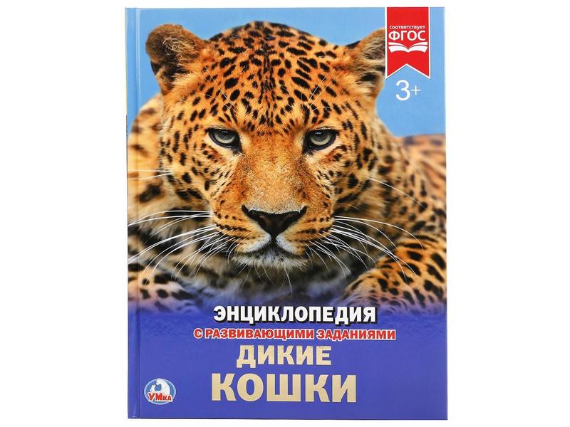 ЭНЦИКЛОПЕДИЯ А4. ДИКИЕ КОШКИ (С РАЗВИВАЮЩИМИ ЗАДАНИЯМИ)