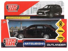 Технопарк. Машина «MITSUBISHI OUTLANDER» металл. инерц. 12 см (открыв. двери, багажник) черный