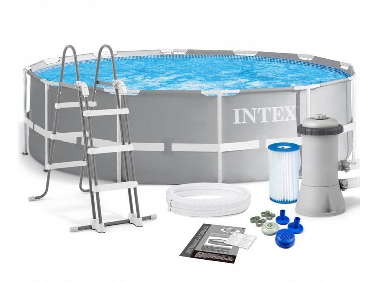 Бассейн каркасный 366*99см, фильтр-насос, лестница, 8592л 26716NP