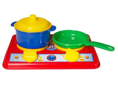 Кухня Галинка №2 плита с набором посуды