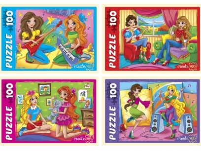 ПАЗЛЫ 100 элементов. ВЕСЕЛЫЕ ФЕИ кратно 16