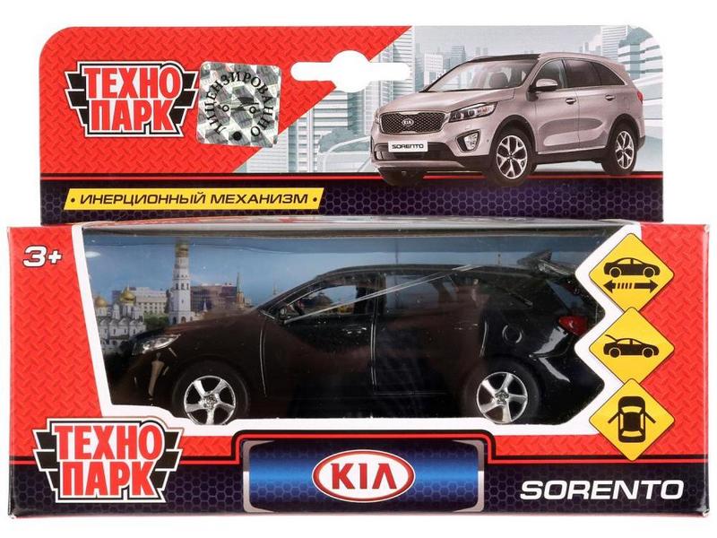 ТЕХНОПАРК МАШИНА KIA SORENTO PRIME ЧЕРНЫЙ МЕТАЛЛ. ИНЕРЦ. 12СМ (ОТКРЫВ. ДВЕРИ, БАГАЖНИК) В КОР.