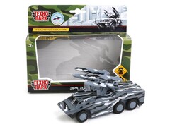 Технопарк. Машина "ЗРК ОСА" металл. инерц. 15 см (подвиж. детали)