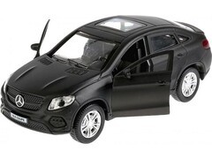 Технопарк. Машина "MERCEDES-BENZ GLE COUPE" металл. инерц. 12 см (открыв. двери, багажник) черный матовый