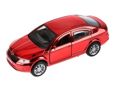Технопарк. Машина «SKODA OCTAVIA» металл. инерц. 12 см (открыв. двери, багажник) хром красный
