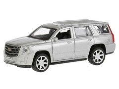 30849 [ESCALADE-SL]Технопарк. Машина "CADILLAC ESCALADE" металл. инерц. 12 см (открыв. двери, багажник) серебристая