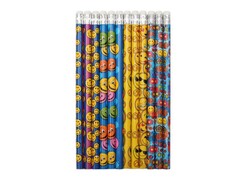 Карандаш ч/г незаточенный с ластиком "СМАИЛ" (12шт/уп)