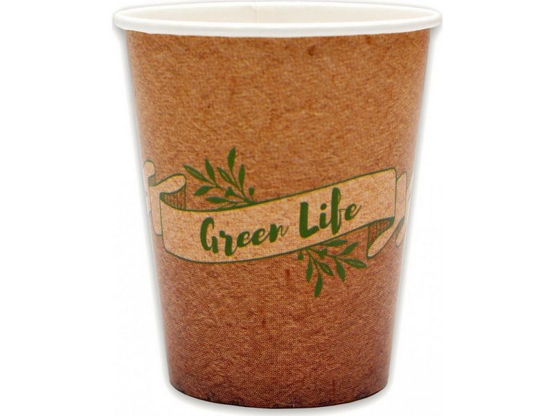 Стаканы бумажные Green Life (250 мл, 6 шт) флоупак, ПФ 2 ФЛ-1616