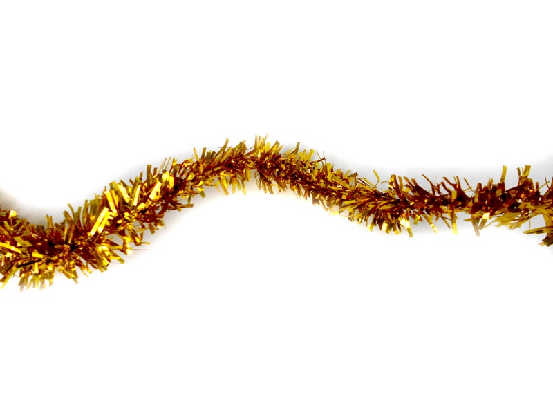 Мишура золотая Новогодняя сказка НУ-6503 кратно 10