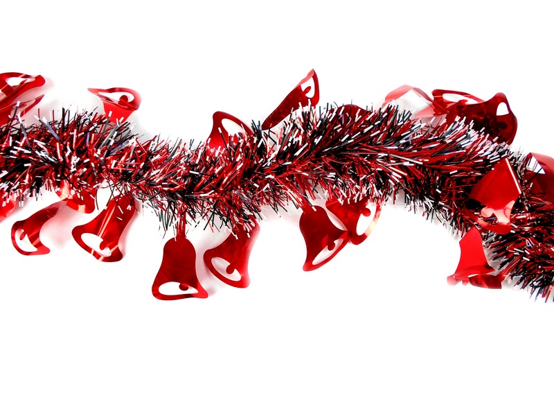 Купить оптом Мишура красная Колокольчики НУ-6524 в Луганске