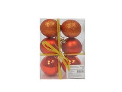 31615 [НУ-6992]Набор бронзовых ёлочных шаров "Шёлк, бархат, люрекс" НУ-6992