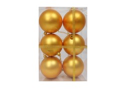 31616 [НУ-6994]Набор матовых ёлочных шаров "Золотой бархат" НУ-6994