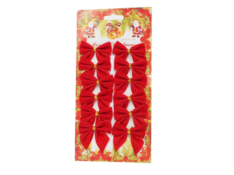 Набор ёлочных бантов "Праздничный" 5,5 см 12 шт НУ-8357