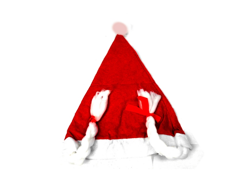 Купить оптом Колпак "Новогодний с косами" ШН-6480 в Луганске