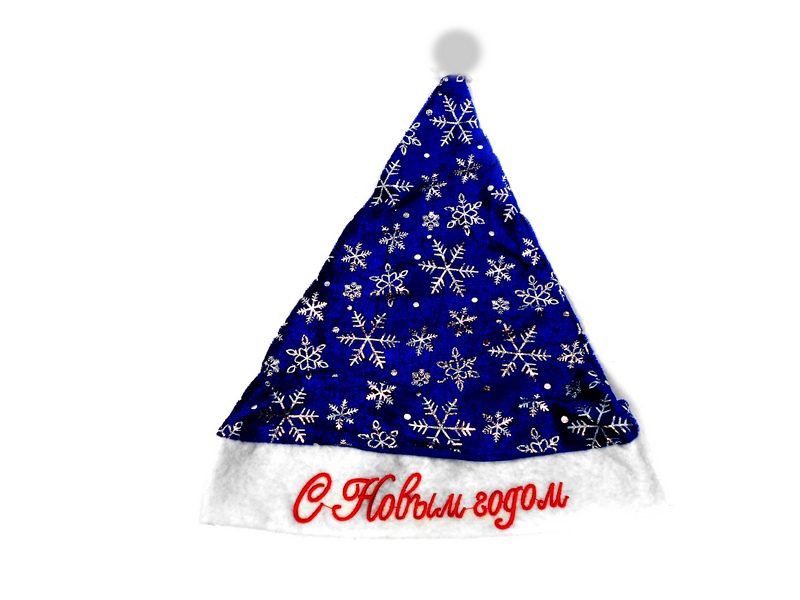 Колпак новогодний "Серебряные снежинки" ШН-6482