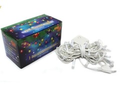 31791 [НУ-6558]Гирлянда метражная шарики 5.5 м, 60 белых ламп, белая нить, 8 режимов НУ-6558