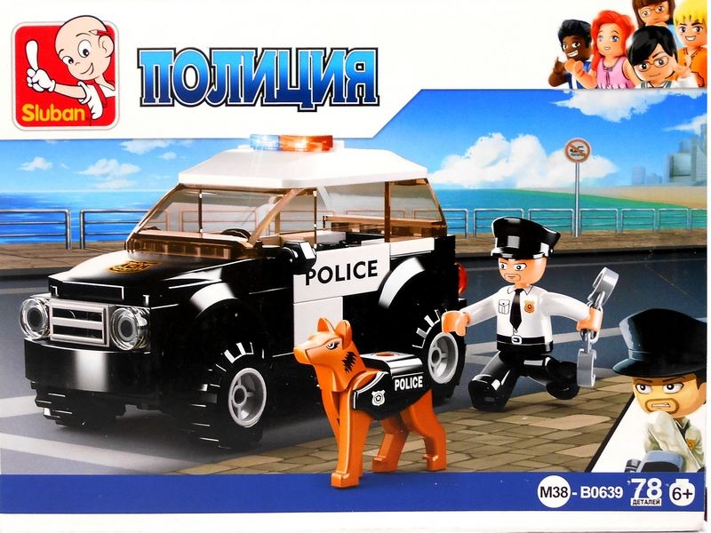 Конструктор "ПОЛИЦЕЙСКИЙ ПАТРУЛЬ" 78 дет. M38-B0639