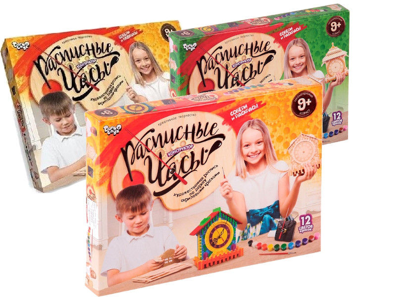 Набор креативного творчества «Расписные Часы конструктор»