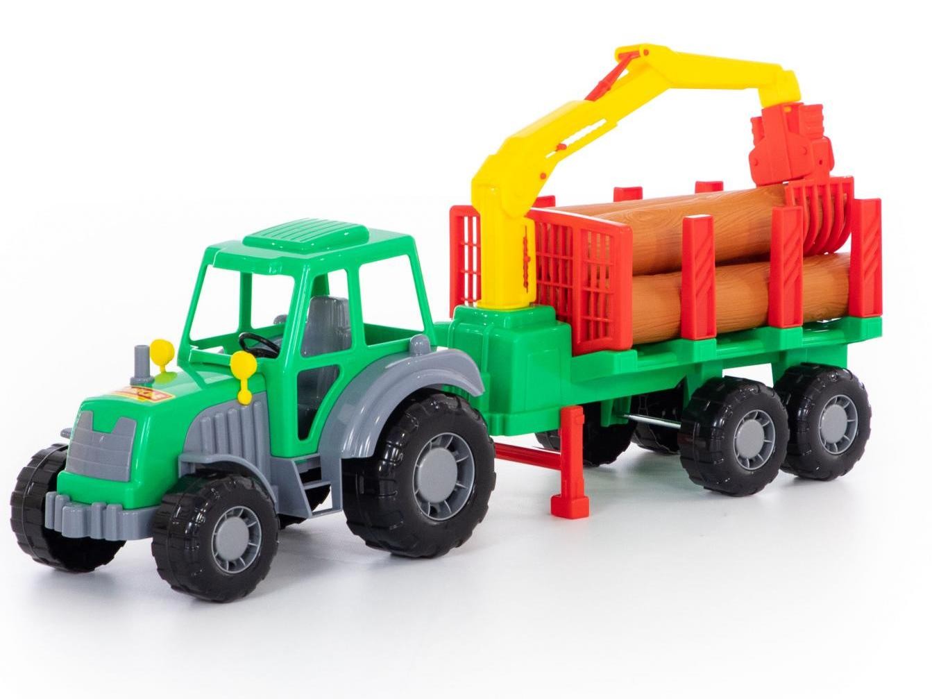 Трактор "Алтай" с полуприцепом-лесовозом