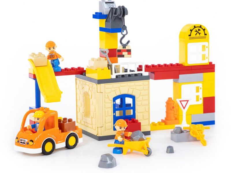 Конструктор "Макси" - "Строительная фирма" 66 эл. в коробке