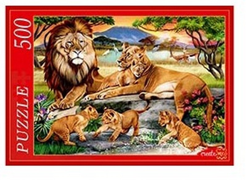 ПАЗЛЫ 500 элементов. СЕМЬЯ ЛЬВОВ