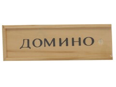 33501 [P00070]Домино 14*5см (пластиковые фишки) в дерев. кор. P00070