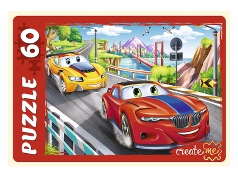 ПАЗЛЫ 60 элементов. БЫСТРЫЕ ГОНКИ В ГОРОДЕ