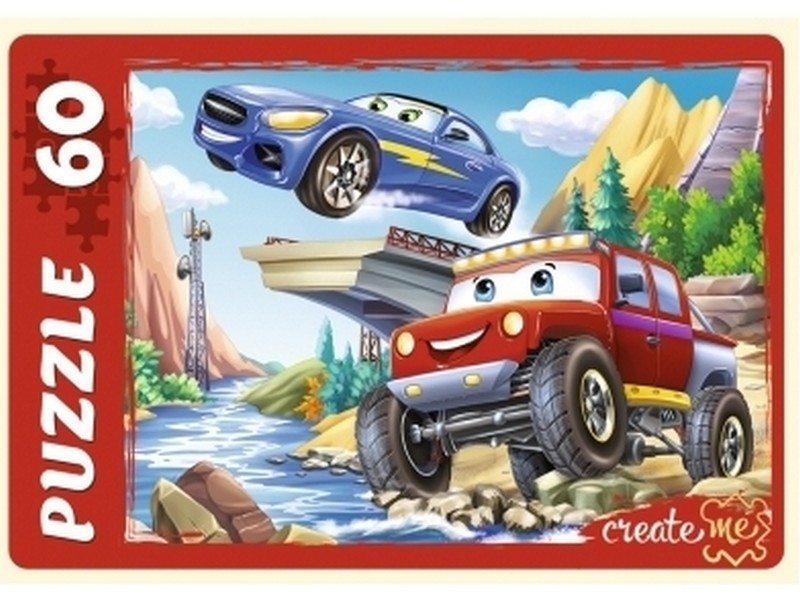 ПАЗЛЫ 60 элементов. КРУТЫЕ МАШИНКИ №2
