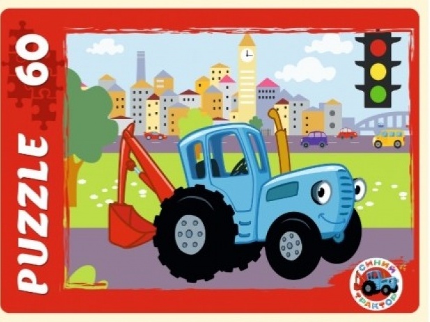 ПАЗЛЫ 104 элемента. СИНИЙ ТРАКТОР