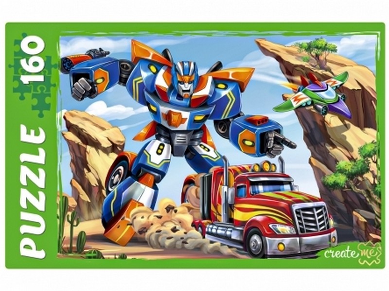 ПАЗЛЫ 160 элементов. ТРАНСФОРМЕР-ГРУЗОВИК