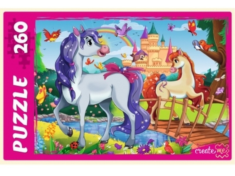 ПАЗЛЫ 260 элементов. ВЕСЕЛЫЕ ПОНИ