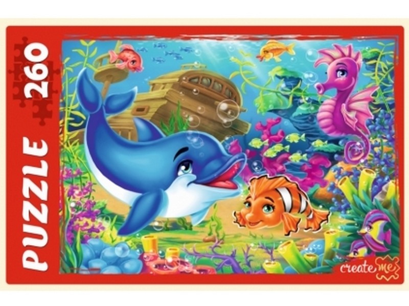 ПАЗЛЫ 260 элементов. МОРСКОЙ МИР