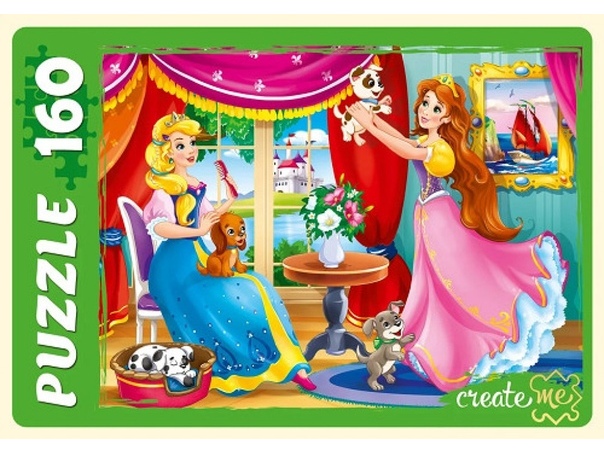 ПАЗЛЫ 160 элементов. ПРИНЦЕССЫ С ЩЕНКАМИ