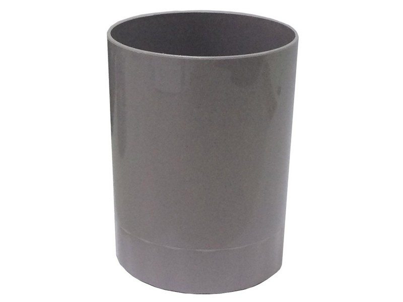 Стакан для ручек офисный СЕРЫЙ