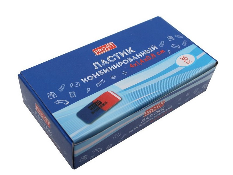 Купить оптом Ластик синтетич. каучук, комбинированный мини красно-синий ЛС-3349 в Луганске